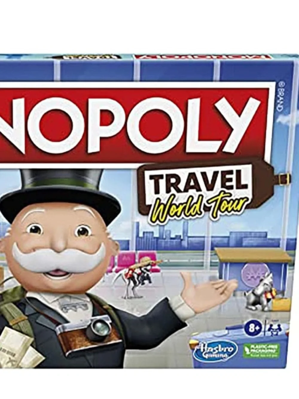 Hasbro Gaming Monopoly World Tour Board Game Token Stampers Dry-Erase Gameboard